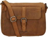 Florence Crossbodytas Hunter Leer - cognac