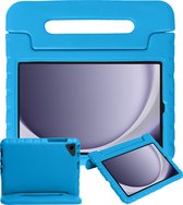 Kinderhoes Geschikt voor Samsung Galaxy Tab A9 Plus Hoes Kinder Hoesje Kids Case Cover Kidsproof - Hoesje Geschikt voor Samsung Tab A9 Plus Hoesje Kinder Hoes - Blauw