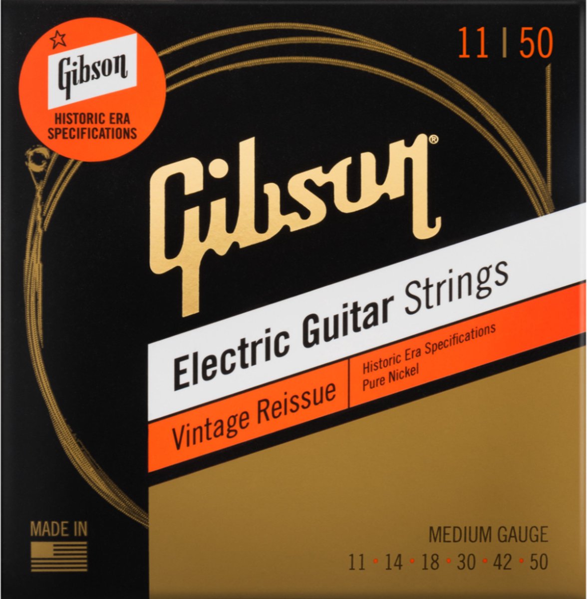 Gibson Vintage Reissue Medium snarenset voor elektrische gitaar