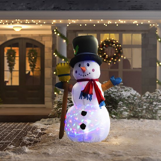Opblaasbare Sneeuwpop 150 Cm Met Verlichting Indoor En Outdoor Original 2