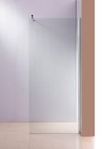 Clp ROUND - Roestvrijstalen douchewand - NANO-glas - Helder glas 70 x 200 x 100 cm