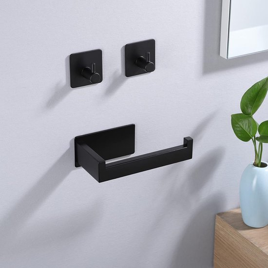 Wandmontage zuignap tissuehouder multifunctionele badkamer handdoek wc-rol papier zonder boren toiletdoekjes houder voor badkamer, keuken, wasruimte wit