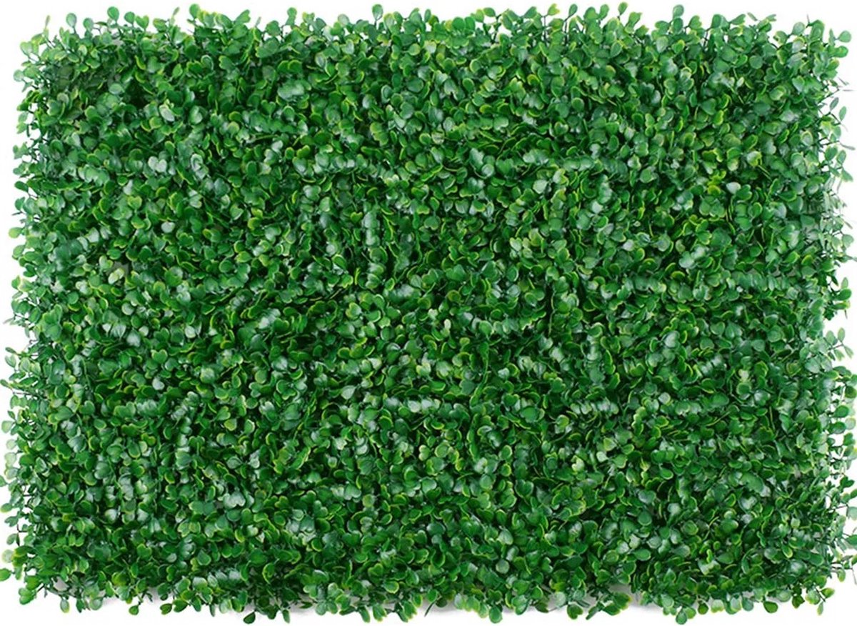 Merkloos Kunsthaag – Uitschuifbaar – 40 x 60 cm – Kunstklimop – Kunstplanten Voor Buiten En Binnen – Namaak Plant – Kunst Klimop – Uittrekbaar – Tuinscherm – Balkonscherm