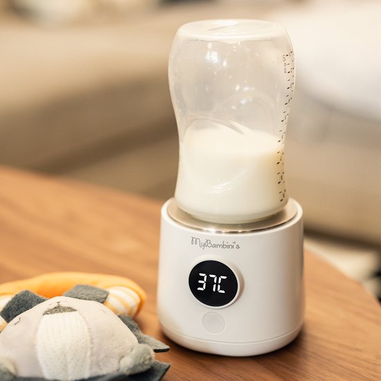 MyBambini's Bottle Warmer Pro MAX™ - Draagbare Baby Flessenwarmer voor Onderweg - Wit - Geschikt voor AVENT Philips, Chicco & Dodie - MyBambini's