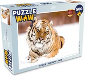 Puzzle Tigre - Neige - Wit - Puzzle - Puzzle 500 pièces - Sinterklaas présente - Sinterklaas for big kids