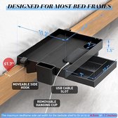 Inklapbaar nachtkastje, bedplank, stapelbedrog voor studentenhuis, ‎42 x 28.5 x 7 cm;