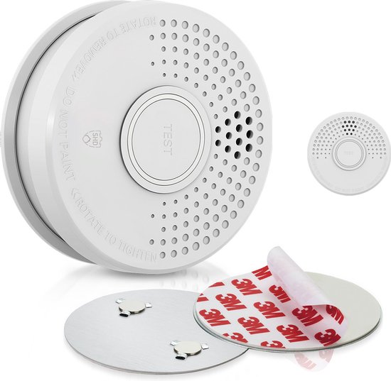 X-Sense Slimme rookmelder XS01-M met SBS50 basisstation, gecertificeerd volgens EN 14604, draadloze rookmelder met wifi, netwerkbare brandmelder, compatibel met de X-Sense Home Security app, FS241, 24