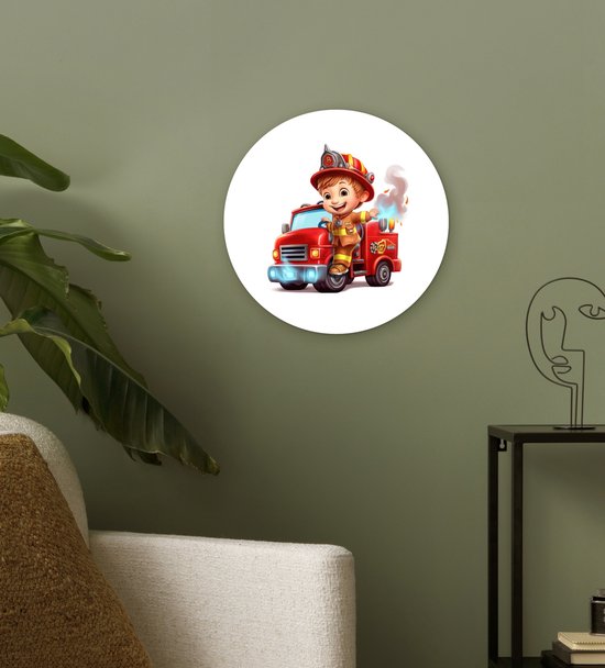 Brandweerstickers, 100 stuks, Fire Truck, decoratie voor auto, laptop, computer, skateboard, waterflessen, koffer, fiets, motorfiets, muursticker, geschikt (brandweerstickers