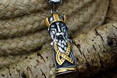 [Deux Corbeaux] Collier Odin - Pendentif miniature Wodan - Collier Viking - Bijoux Viking - Mythologie nordique - Talisman spirituel - Païen - Asatru - Religion de la nature