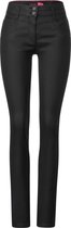 CECIL BF Scarlett coated Dames Broek - zwart - Maat 30