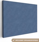 Peinture sur toile Cuir - Blauw - Peau d'Animal - 40x30 cm - Décoration murale