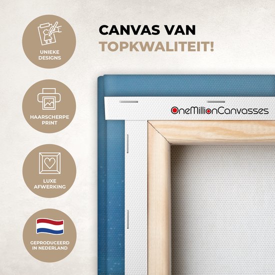 Caribbean Harbor Canvas 120x180 cm - Tirage photo sur toile (Décoration murale salon / chambre) XXL / Grand format!