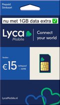 €5 beltegoed en 1GB Data | KPN netwerk | Lycamobile NL