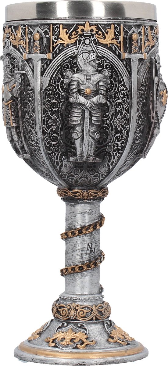 Nemesis Now - Kelk Middeleeuwse Ridder - Medieval Knight Goblet - Hoogte 17,5cm