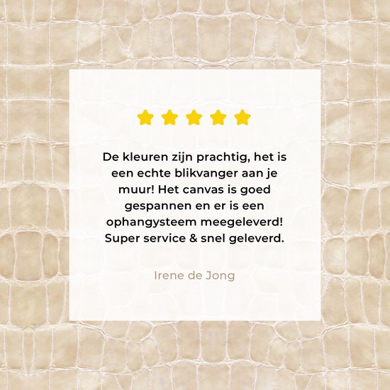 Canvas Schilderij Inductie beschermer - Leer - Structuur - Dierenhuid - 80x60 cm - Wanddecoratie