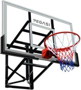 Pegasi Basketbalbord buiten en binnen met verende basketbalring - 140 x 80 cm - Incl. bevestiging - Pro
