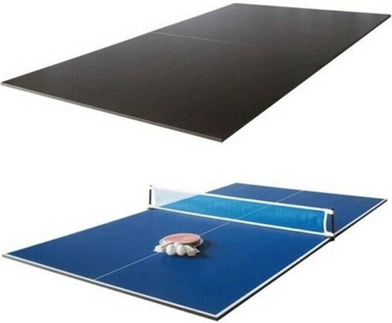 Foto: Pegasi tafeltennistafel 3 in 1 tafeltennis poolen eten geschikt voor 7ft pooltafels incl netset pingpongbats tafeltennisballen