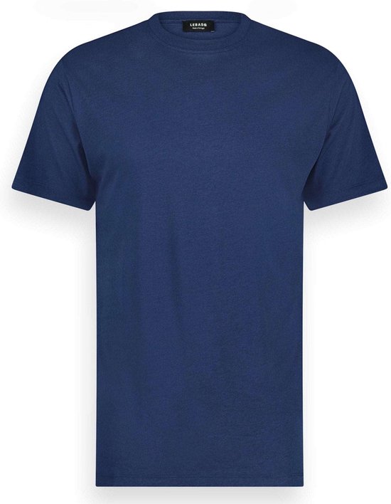 LebasQ - Ray's T-shirt voor heren - Ronde hals - Anti-bacterieel en Ademend - Blauw - XL - Lyocell met katoen