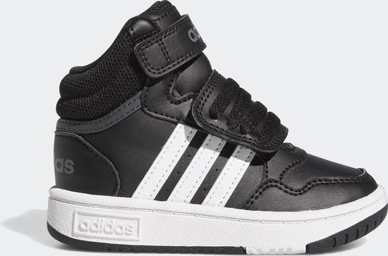 Foto: Adidas performance hoops mid schoenen kinderen zwart 19