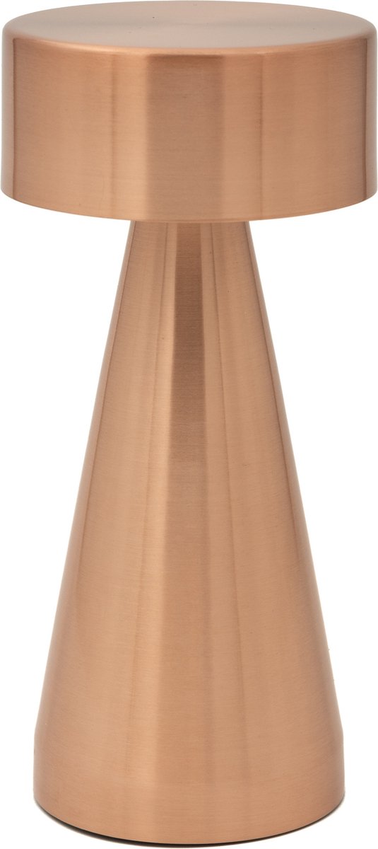 Luxus Europe - Draadloze Tafellamp Touch - Chloé - Rosé - 21cm - Tafellamp Slaapkamer - Decoratieve tafellamp - Oplaadbaar - Dimbaar