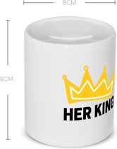 Akyol - her king Spaarpot - Koning - iemand die zich voelt als een koning - valentijnsdag - verjaardag - cadeautje voor vriendje - kado - geschenk - 350 ML inhoud