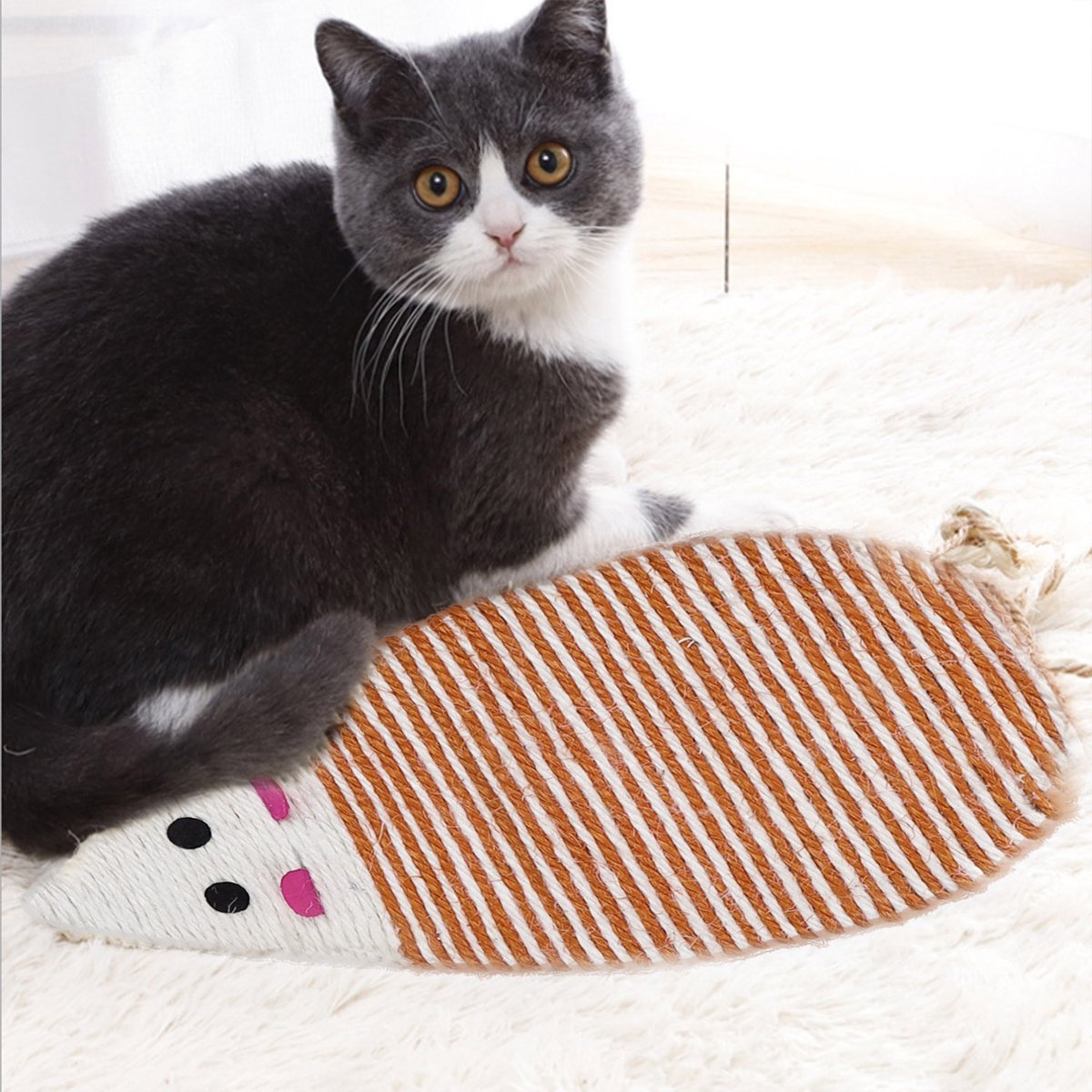 Mouserch: de handgenaaide XL kattenspeelgoed, muis met Matatabi-vulling voor zelfbezigheid van katten, speelkussen voor katten, geurkussen met Silvervine-vruchten (in plaats van kattenmunt sticks Mouserch: de handgenaaide XL kattenspeelgoed, muis met Matatabi-vulling voor zelfbezigheid van katten, speelkussen voor katten, geurkussen met Silvervine-vruchten (in plaats van kattenmunt sticks