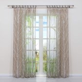 halfdoorzichtig, vintage, decoration curtain, Hx W, 175/140 cm, Sand