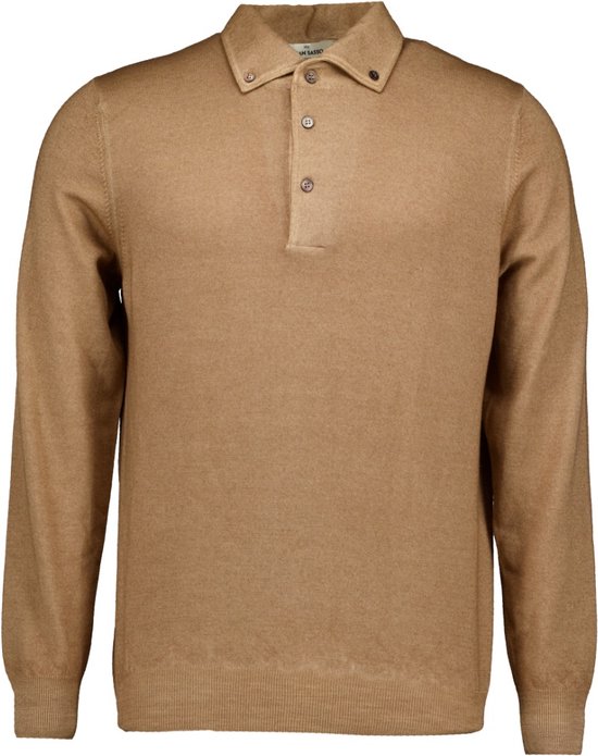 Gran Sasso Chemise Camel Laine taille 52 Pull polos camel