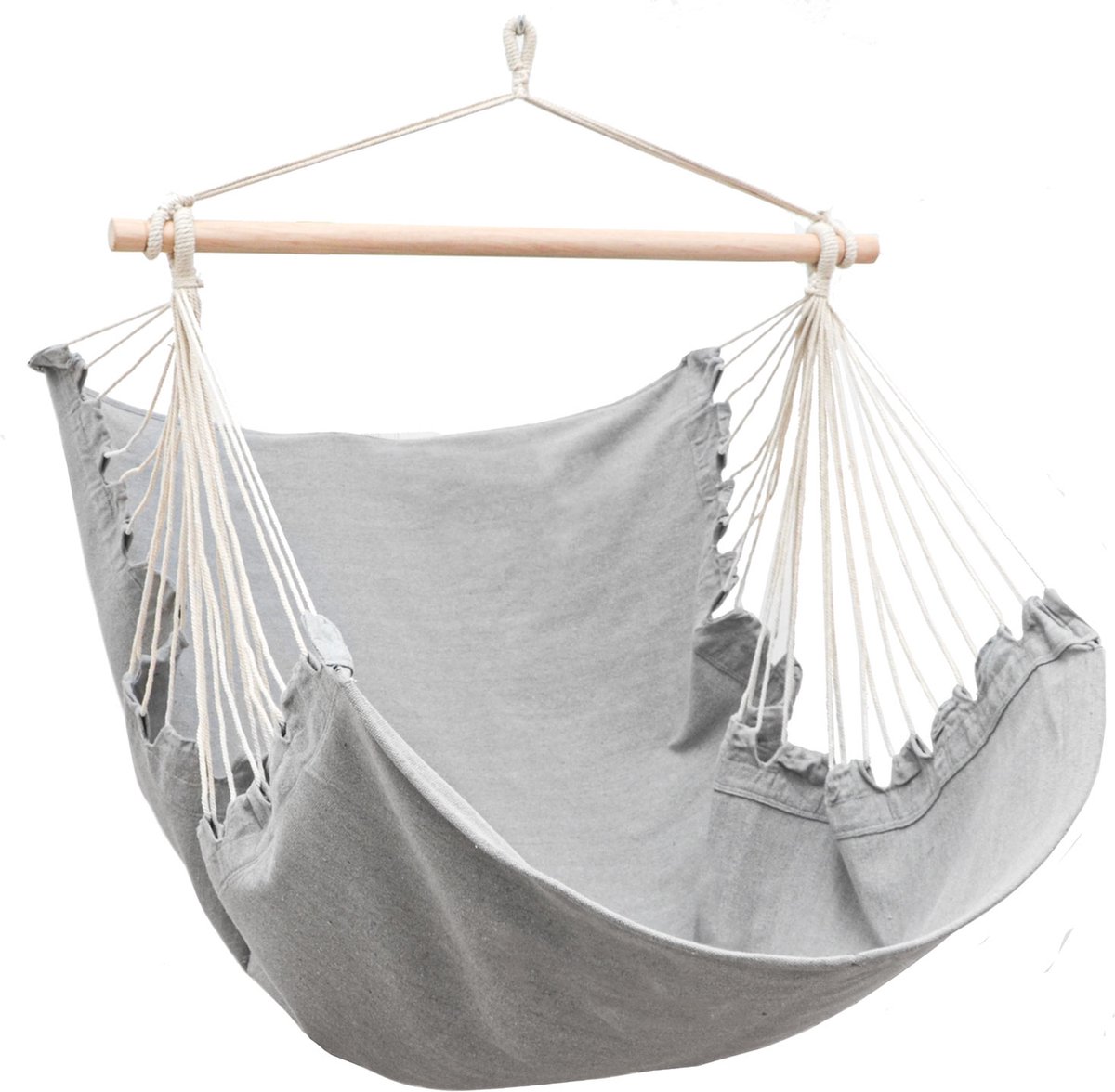 XL Hangstoel Buiten - 155x125 Tuin Hangstoel - Zit Hangmat voor 1 Persoon - Binnen en Buiten