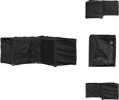 vidaXL Housse pour meubles de jardin - Noir - PE - 185x185x90 ​​​​cm - Résistant à l'eau et aux UV - Housse pour meubles de jardin