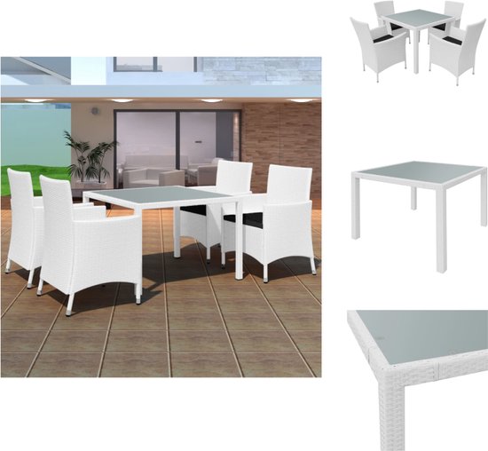 Tuintafel Set vidaXL Tuintafel En Stoel - Tuintafels En Stoelen - Tuintafel Set ...