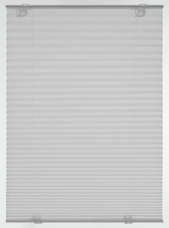 Solo Roof Window Pleated Blind, No Drilling Required, with Suction Cups, Opaque Folding Roller Blind, Includes All Mounting Parts, 50.3 x 122 cm, Grey