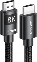 8K HDMI Kabel 2.1 Nylon 8K 60Hz 4K 120Hz, Compatibel met PS5 enz(2M)
