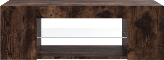 VidaXL TV-Schrank Aus Holz In Dunkler Eiche - 100,5x39x30cm, Modern Mit Stauraum, Einfach Montiert