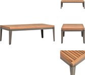 vidaXL Table de jardin - Bois d'acacia - 110 x 55 x 36 cm - Finition aspect teck - Table