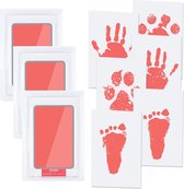 Baby Footprint Kit & Handprint Kit,3 Stuks Fotolijst Clay Kit voor pasgeborenen Jongens en Meisjes