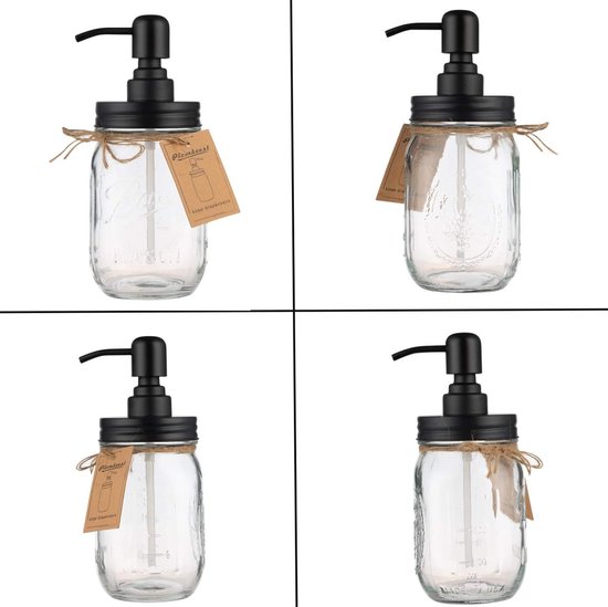Amolliar Mason Jar Badkamer Accessoires Set 4 Stuks