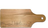 Skyline Borrelplank Venezia - Hapjesplank - Serveerplank - Cadeau Jubilea - Cadeau verjaardag - Cadeau geschenk - Serveren - WoodWideCities