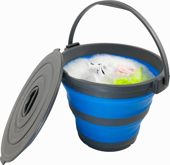 Opbergdoos met handvat, extra grote kunststof bak voor in de kast of koelkast