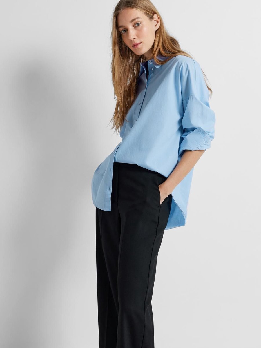 Selected Femme Dina-Sanni LS Shirt Cashmere Blue