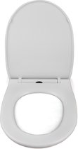 Siège de toilette à fermeture douce Mesa Living | Abattant WC à fermeture douce | siège de toilette blanc