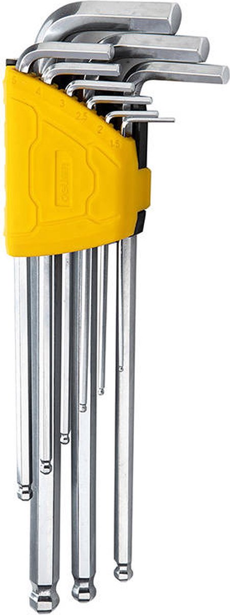 Deli Tools Inbussleutel Set 1.5-10mm EDL3080 (Zilver) [Gereedschappen - Deli]
