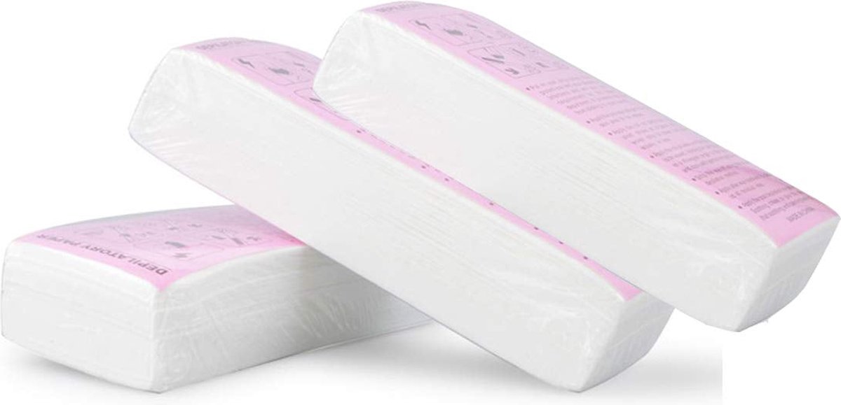 Goedkoopste 3X PAK A 100 STUKS ontharingspapier - epilatorstrip - vetvrij papier - Haarverwijdering - Niet-geweven epilatorwasstrips