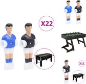 vidaXL tafelvoetbalspelers - Accessoires - Diameter 12.7 mm - Kleur- wit/blauw - Voetbaltafelpoppetje