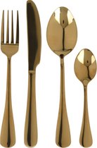 Excellent Houseware Bestekset Tableware Collection - 32-delig - goud - RVS - 8 personen