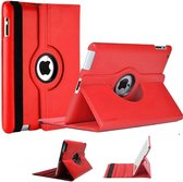 Tablethoes Geschikt voor: iPad 2 / 3 / 4 - 9,7 inch - hoes (2011/2012) A1395, A1396, A1397, A1416, A1430, A1403, A1458, A1459, A1460 hoesje 360° draaibaar (rood)