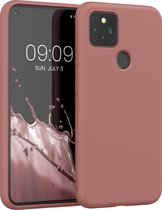 kwmobile telefoonhoesje geschikt voor Google Pixel 5 - Hoesje voor smartphone - Back cover in winter roze