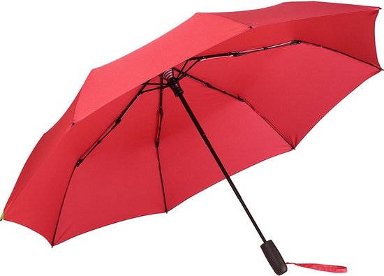 Fare Skylight 5749 grote opvouwbare paraplu rood windbestendig windvast stormparaplu stormbestendig stormvast extra sterk met licht flexibel frame