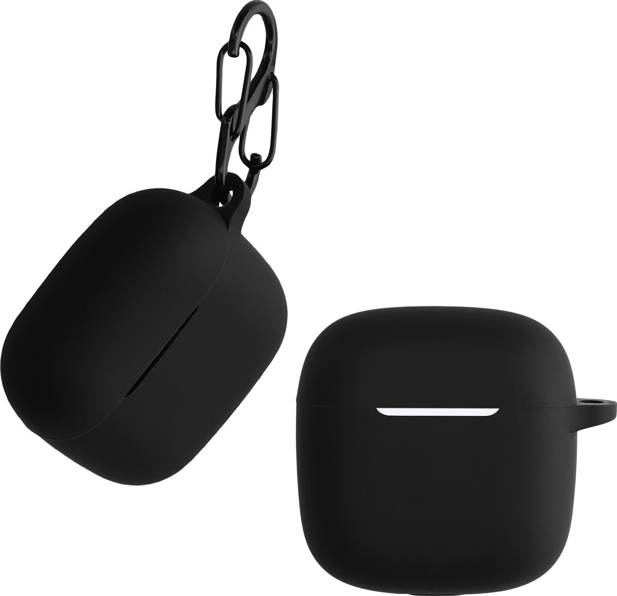 kwmobile Hoes geschikt voor Huawei FreeBuds SE2 - Siliconen cover voor oordopjes in zwart