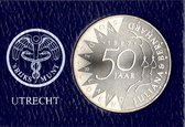 Nederland 50 gulden munt 1987 - Gouden huwelijk Juliana & Bernhard - zilver - FDC